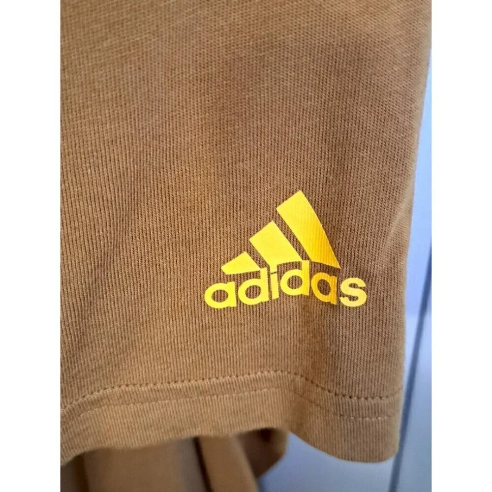 Adidas Men's L Multicolor Short Sleeve Logo T-Shirt Southwestern Colors